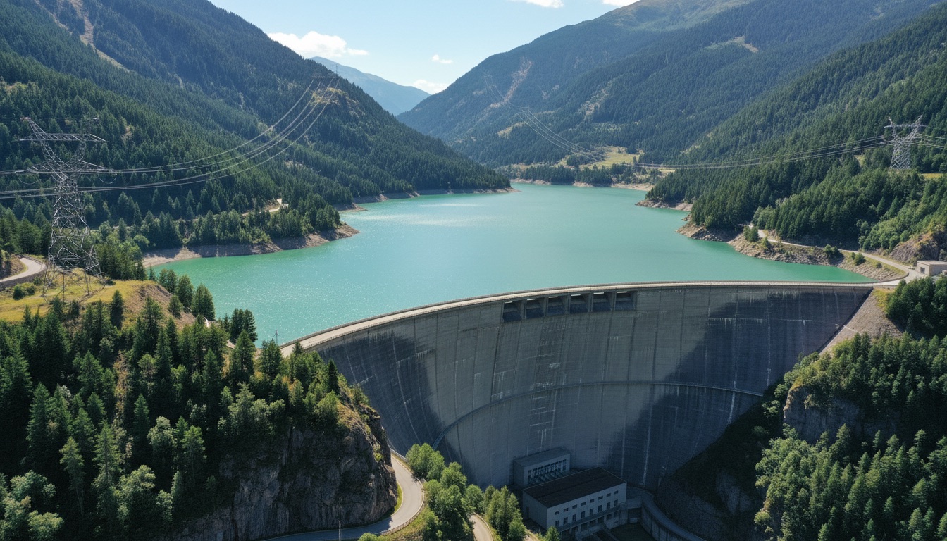 Mountain hydro dam: cheap energy for mining, POOL BTC
