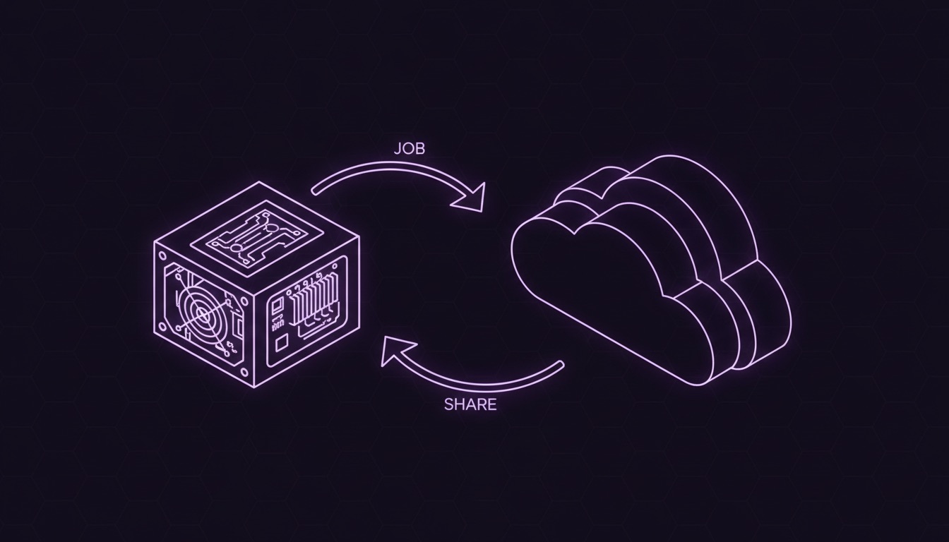 Austausch von Job und Share zwischen Miner und Pool, POOL BTC