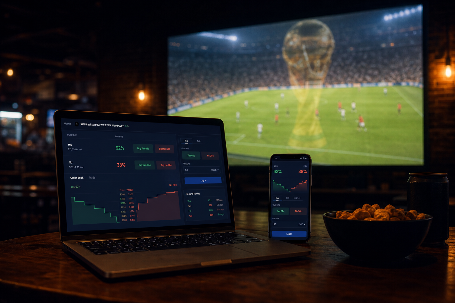 Copa Mundo 2026: apuesta prediction market cripto