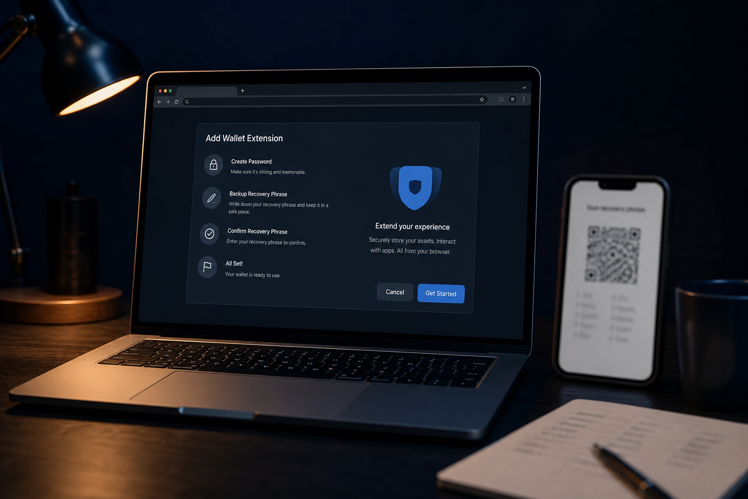 كيف تبدأ الرهان: MetaMask وRabby والإيداع