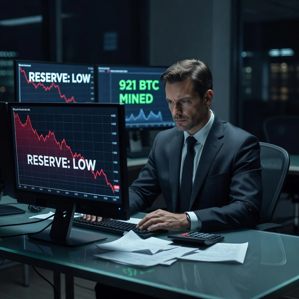Bitdeer 921 BTC mined reserve low analysis