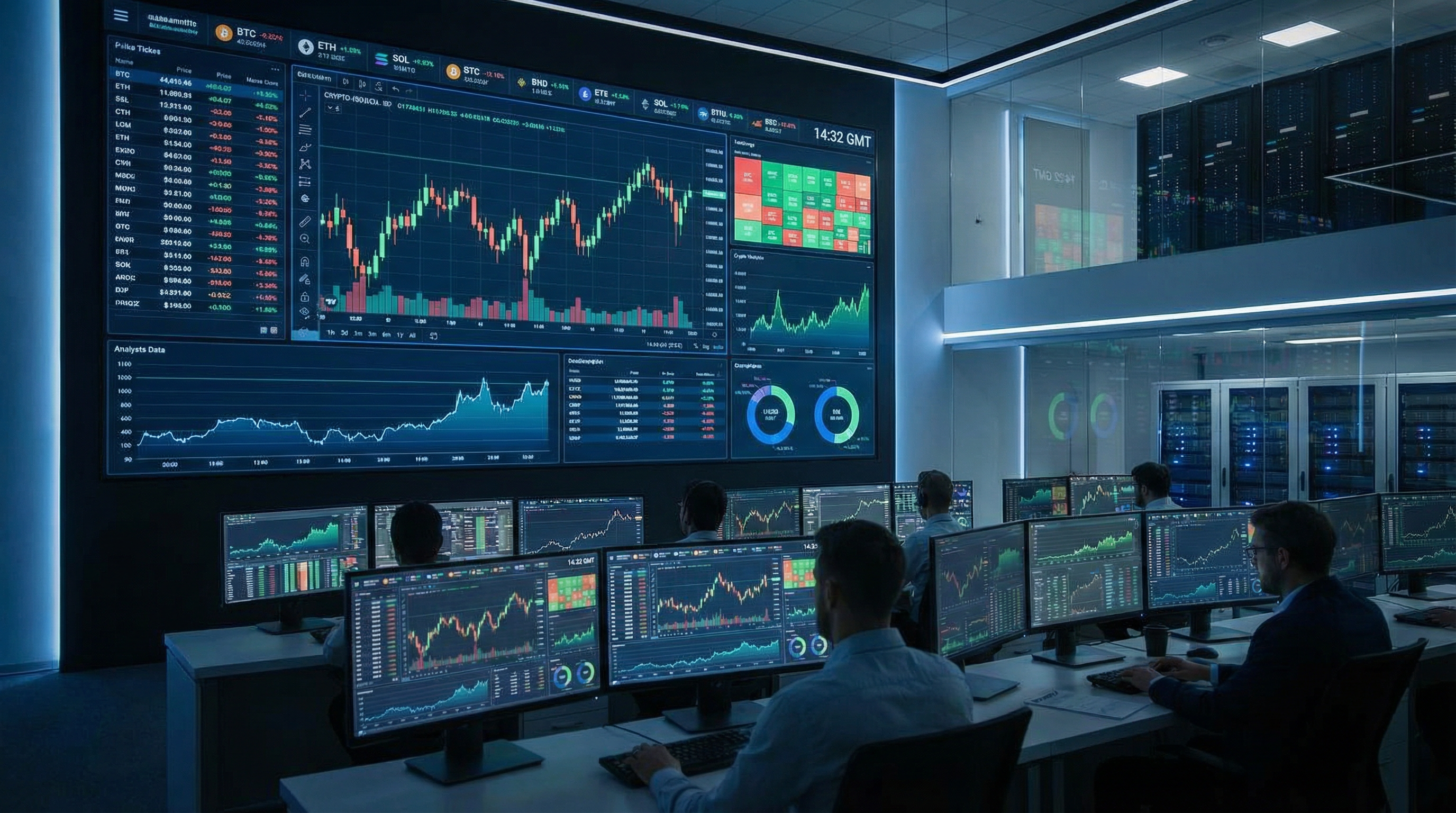 Crypto market analytics dashboard