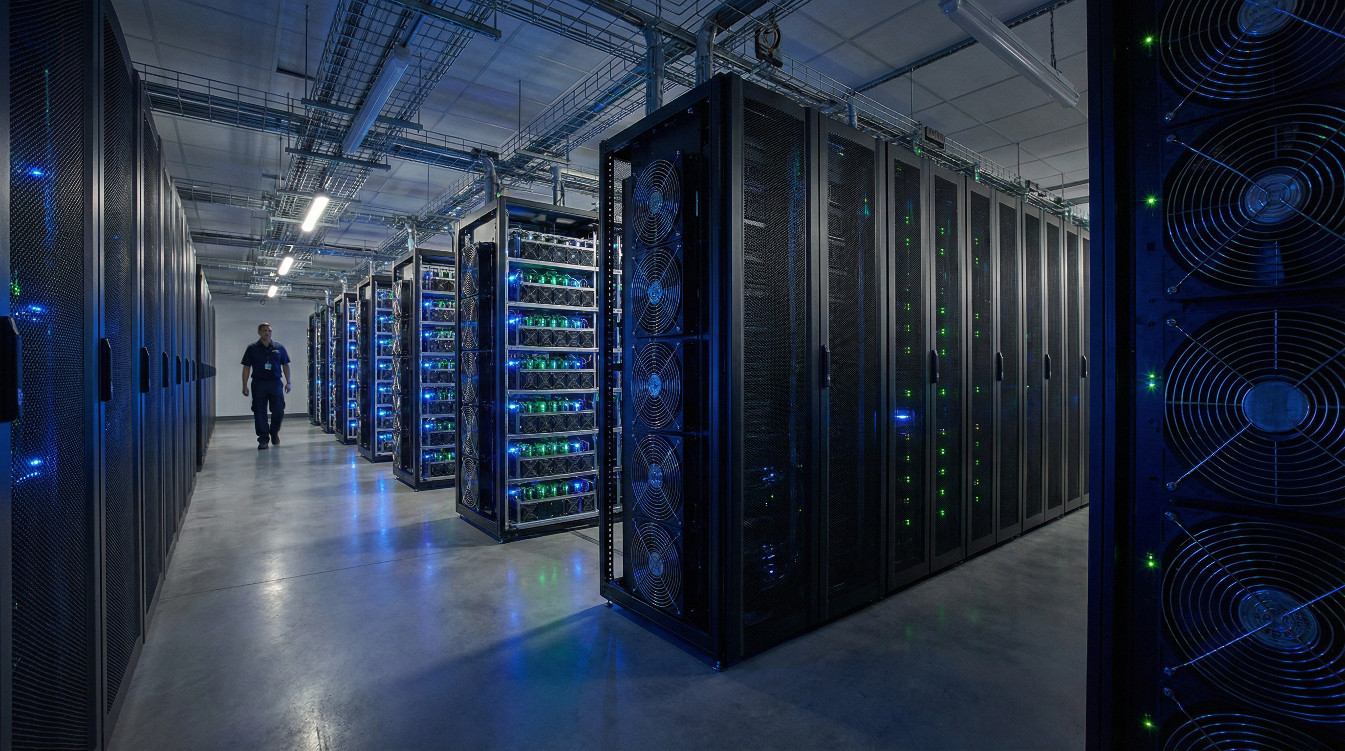 Data center with mining equipment